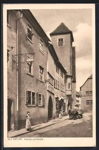 AK Erfurt, Blick hinein in die Michaelisstrasse