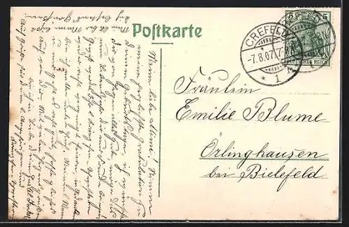 AK Krefeld, Partie in der Hochstrasse