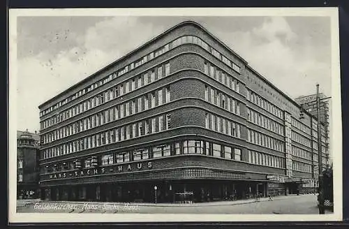 AK Gelsenkirchen, Blick aufs Hans-Sachs-Haus