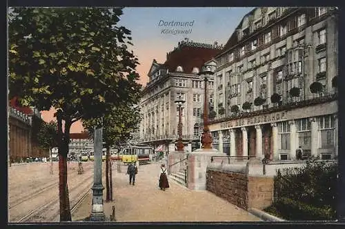 AK Dortmund, Hotel Der Fürstenhof an der Strasse Königswall