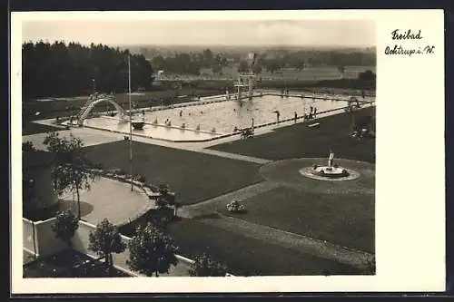 AK Ochtrup i. W., Freibad aus der Vogelschau