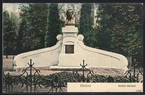 AK Herford, Schiller-Denkmal