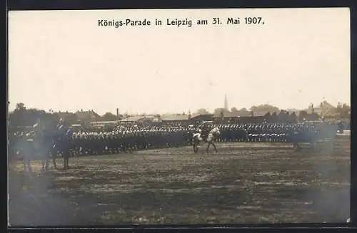 AK Leipzig, Königs-Parade 1907