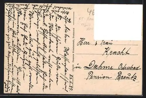 AK Börnig-Sodingen, Hochstrasse und Kaiser-Wilhelm-Schule
