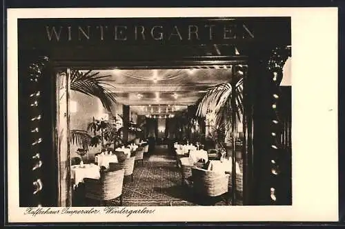 AK Berlin, Cafe Imperator, Friedrichstrasse, Mohrenstrasse, Taubenstrasse, Innenansicht