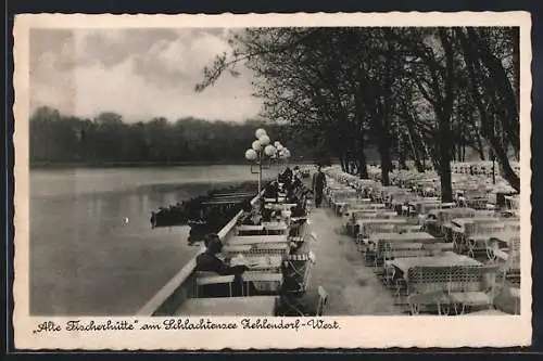 AK Berlin-Zehlendorf, Restaurant Alte Fischerhütte am Schlachtensee