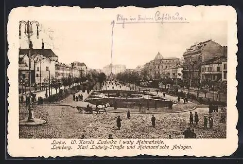 AK Lemberg, Karl Ludwig-Strasse und Hetmann`sche Anlagen