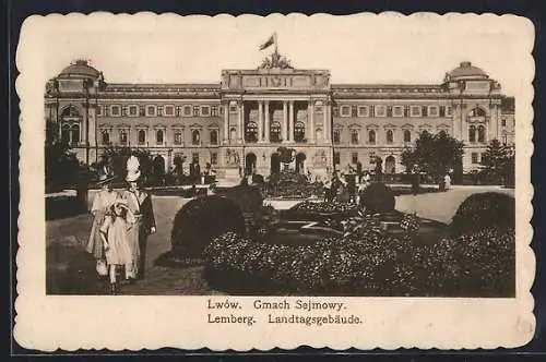 AK Lemberg, Landtagsgebäude mit Anlagen