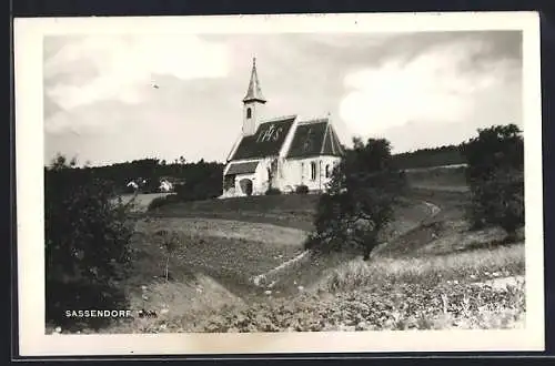 AK Sassendorf, Blick auf die Kirche