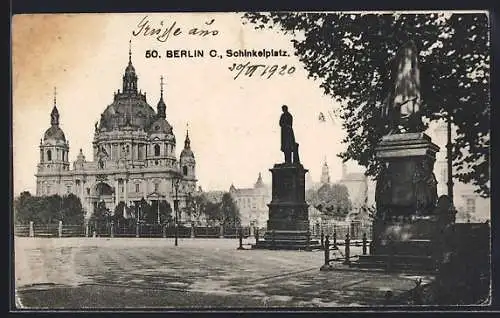 AK Berlin, Blick über den Schinkelplatz