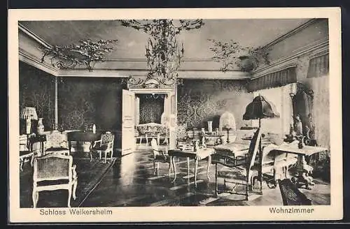 AK Weikersheim, Wohnzimmer im Schloss