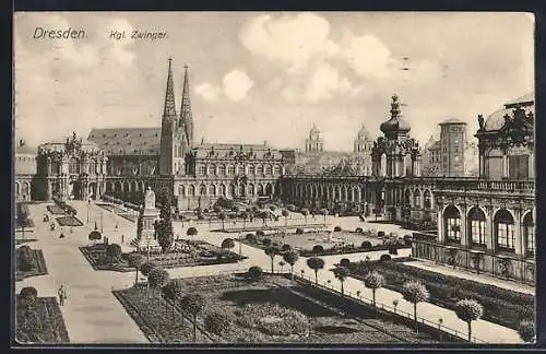 AK Dresden, Am Königlichen Zwinger