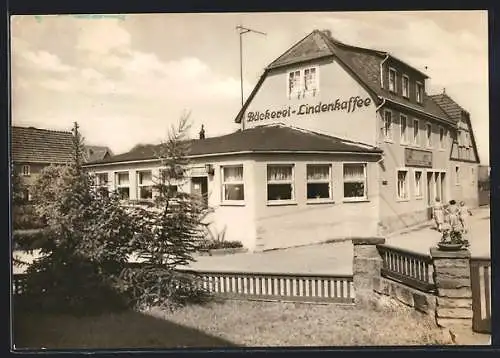 AK Schöna /Sächs. Schweiz, Linden-Cafe mit Bäckerei