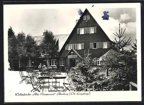 AK Altenberg /Ost-Erzgebirge, Gasthof Altes Raupennest