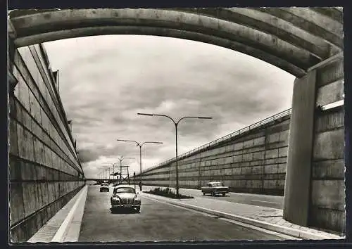 AK Rendsburg, Strassentunnel unter dem Nord-Ostsee-Kanal