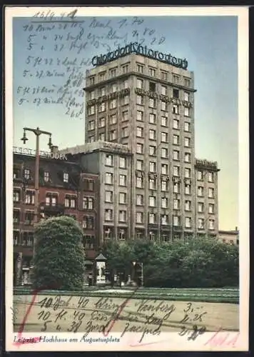 AK Leipzig, Hochhaus am Augustusplatz