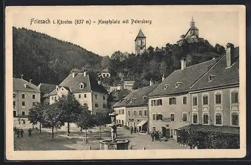 AK Friesach i. Kärnten, Hauptplatz mit Petersberg