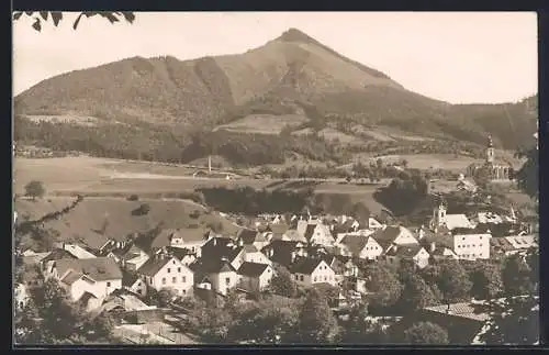 AK Weyer a. d. Enns, Teilansicht mit Kirche