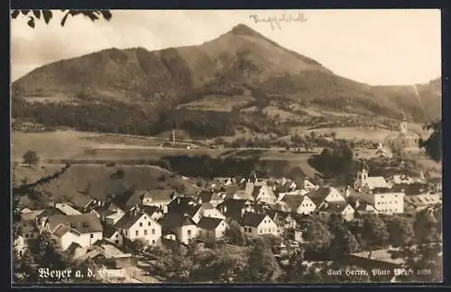 AK Weyer a. d. Enns, Teilansicht mit Kirche