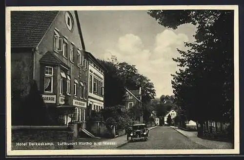 AK Vlotho a. d. Weser, Am Hotel Delkeskamp, Inh. Wilhelm Edler