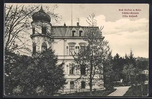 AK Bad Nassau a. Lahn, Schiller-Lyceum, Villa Lahneck