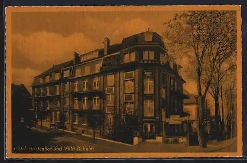 AK Bad Oeynhausen, Hotel Fürstenhof und Villa Daheim