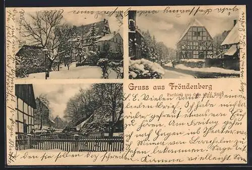 AK Fröndenberg, Partien aus dem alten Stift im Winter