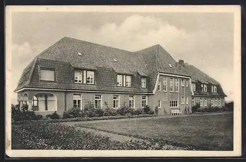 AK Bad Salzuflen, Rückansicht d. Hotel-Pension Bergfrieden