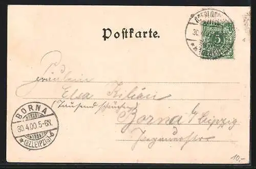 AK Radebeul, Blick auf die Bahnwiese