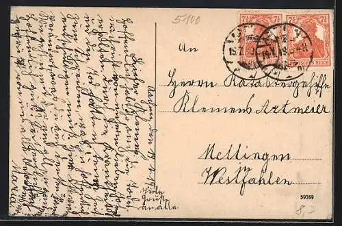 AK Aachen, Blick auf die Kaserne