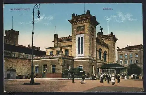 AK Saarbrücken, Partie am Bahnhof