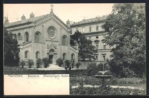 AK München, Residenz, Allerheiligen-Hofkirche