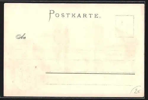 Lithographie Nürnberg, Ortspartie mit Henkersteg