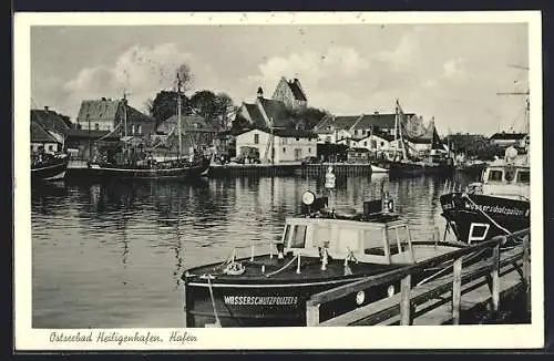 AK Heiligenhafen, Blick auf den Hafen