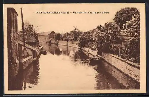 AK Ivry-la-Bataille, Un coin de Venise sur l`Eure