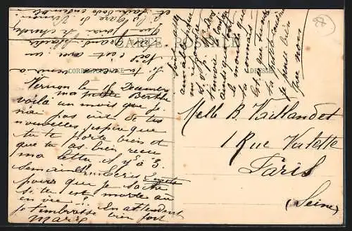 AK Vernon, Parc de Bizy, La Vacherie vue du Potager