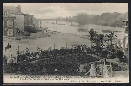 AK Vernon, Restaurant de la Tour-de-Claire et vue de la Seine