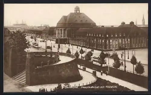 AK Dortmund, Hauptbahnhof mit Freistuhl