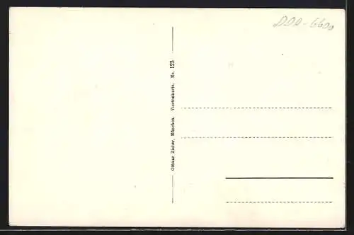 AK Greiz, Ortsansicht mit Brücke