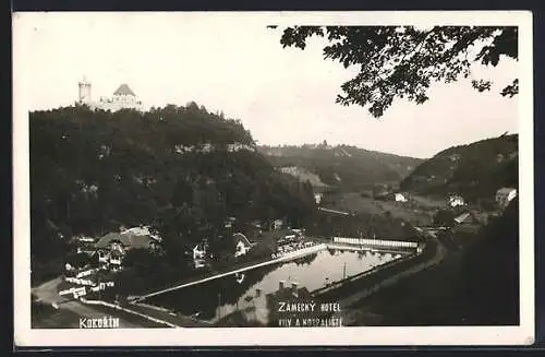 AK Kokorín, Zámecký Hotel, vily a koupaliste