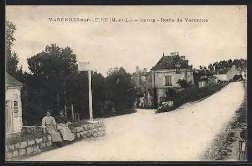 AK Varennes-sur-Loire, Gaure, Route de Varennes