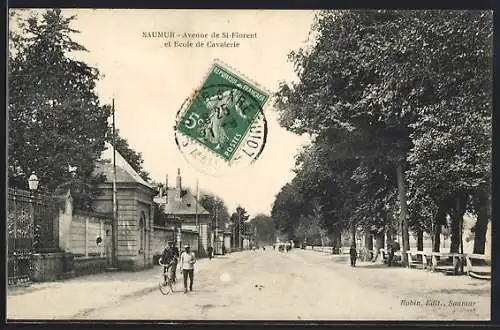 AK Saumur, Avenue de St-Florent et École de Cavalerie