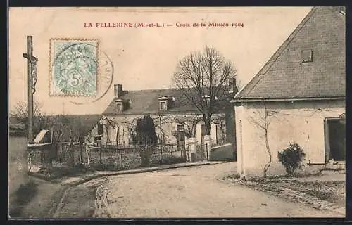 AK La Pellerine, Croix de la Mission 1904