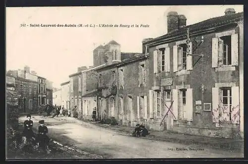 AK Saint-Laurent-des-Autels, L`entrée du Bourg et la Poste