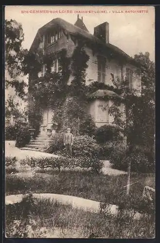 AK Sainte-Gemmes-sur-Loire, Villa Antoinette entourée de jardins verdoyants