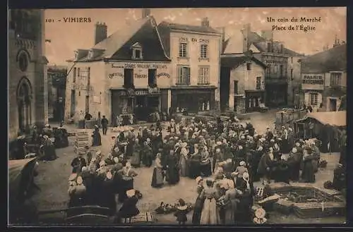 AK Vihiers, Un coin du Marché Place de l`Église