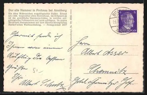 AK Annaberg / Erzg., Frohnauer Hammer