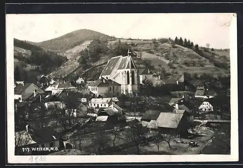 AK Weiten /N. Ö., Kirche im Ortsbild