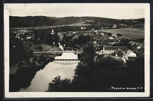 AK Plank a. Kamp, Ortsansicht mit Umgebung