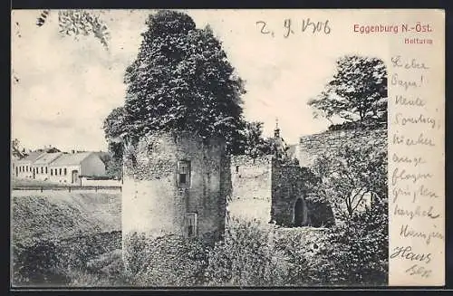 AK Eggenburg /N.-Öst., Hofturm im Sonnenschein